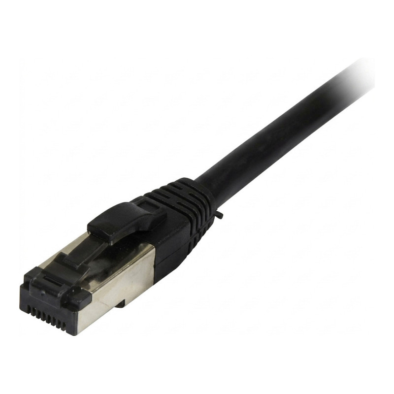 „Synergy21“ jungiamasis kabelis RJ45, CAT8.1 2000 MHz, 1,5 m, juodas, S-STP(S / FTP), TPE / LSZH(SuperFlex), AWG26,