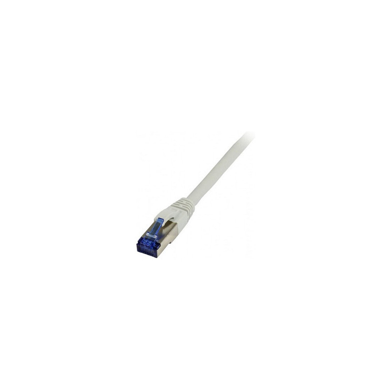 „Synergy21“ jungiamasis kabelis RJ45, CAT6A 500Mhz, 0,5 m, pilkas, S-STP(S / FTP), TPE / LSZH(Superflex), AWG26,