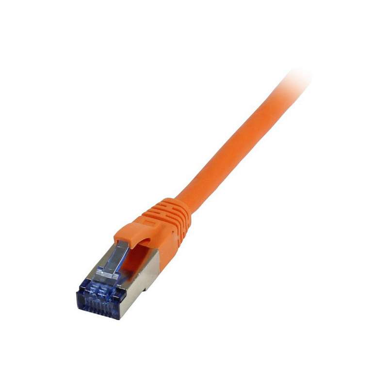 „Synergy21“ jungiamasis kabelis RJ45, CAT6A 500Mhz, 0,15 m, oranžinis, S-STP(S / FTP), TPE / LSZH(Superflex), AWG26,