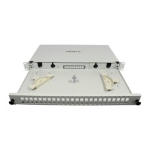 Synergy21 fiber optic patch panel for 24xSC duplex / LC quad sockets, 19" / 1U, without SC / LC couplers, light gre Synergy21 fiber optic patch panel for 24xSC duplex / LC quad sockets, 19" / 1U, without SC / LC couplers, light gre