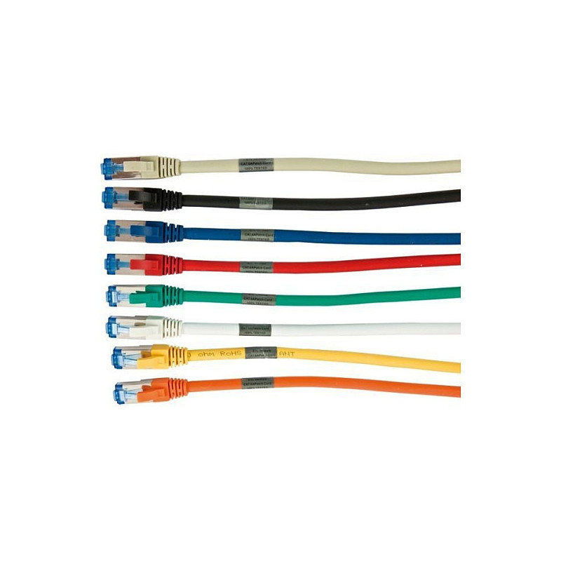 „Synergy21“ jungiamasis kabelis RJ45, CAT6A 500Mhz, 0,15 m, geltonas, S-STP(S / FTP), AWG26, LSZH,