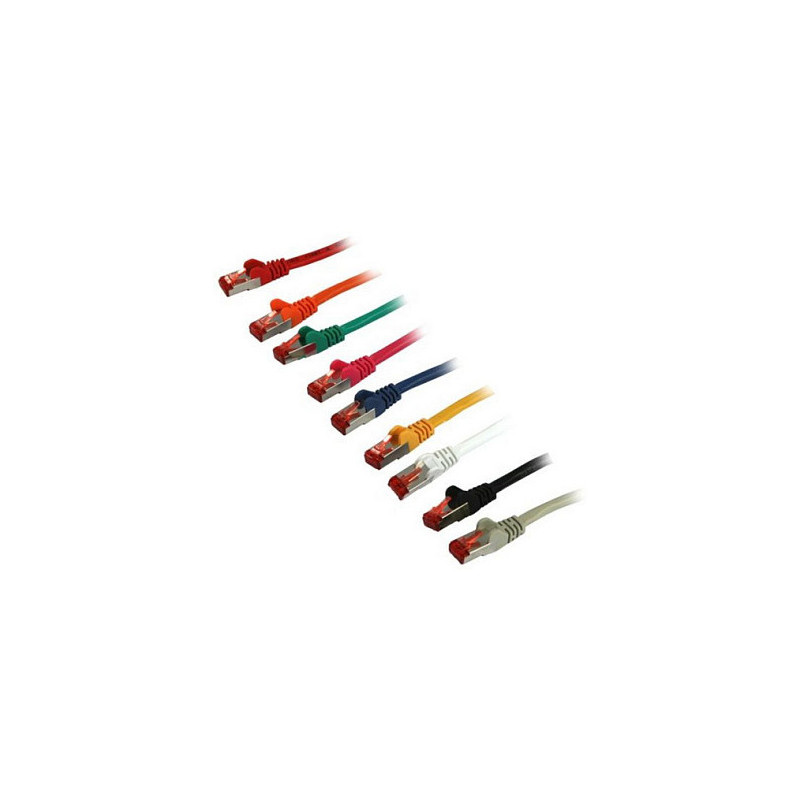 „Synergy21“ jungiamasis kabelis RJ45, CAT6 250 MHz, 0,25 m, juodas, S-STP (S/FTP), TPE/LSZH (Superflex),,