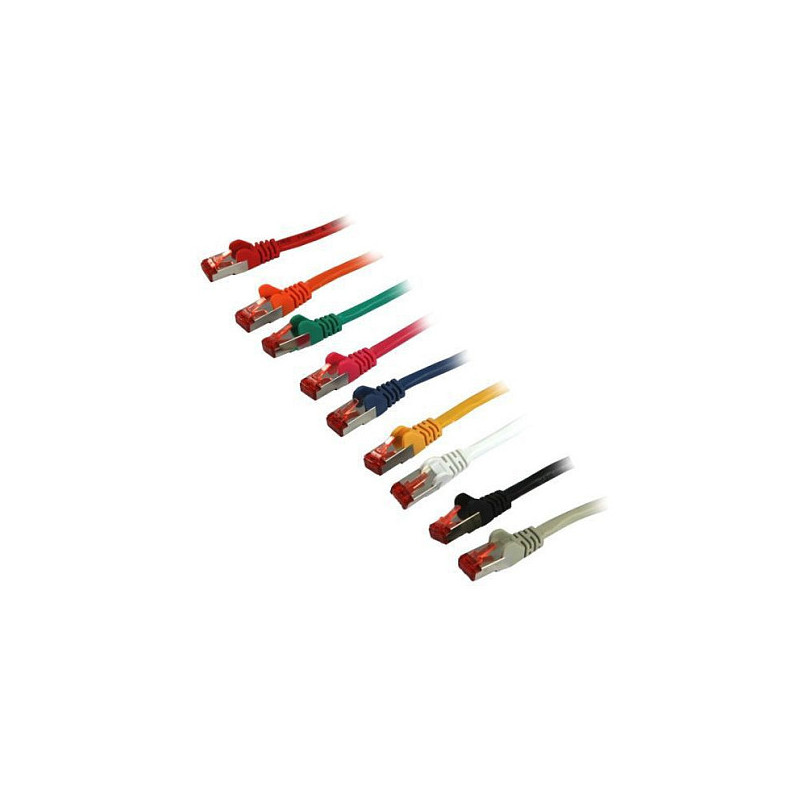 „Synergy21“ jungiamasis kabelis RJ45, CAT6 250 MHz, 0,25 m rausvai raudonas, S-STP(S / FTP), LSZH