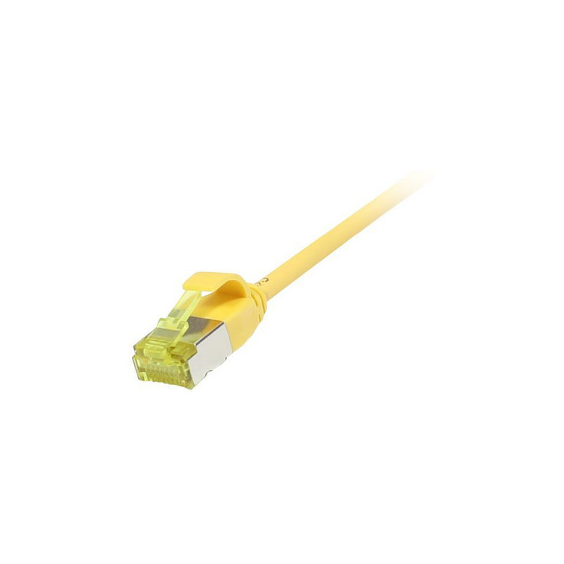 „Synergy21“ jungiamasis kabelis RJ45, CAT6A 500Mhz, 5m, geltonas, U / FTP, plonas apvalus skersmuo 3,8 mm, TPE / LSZH (S