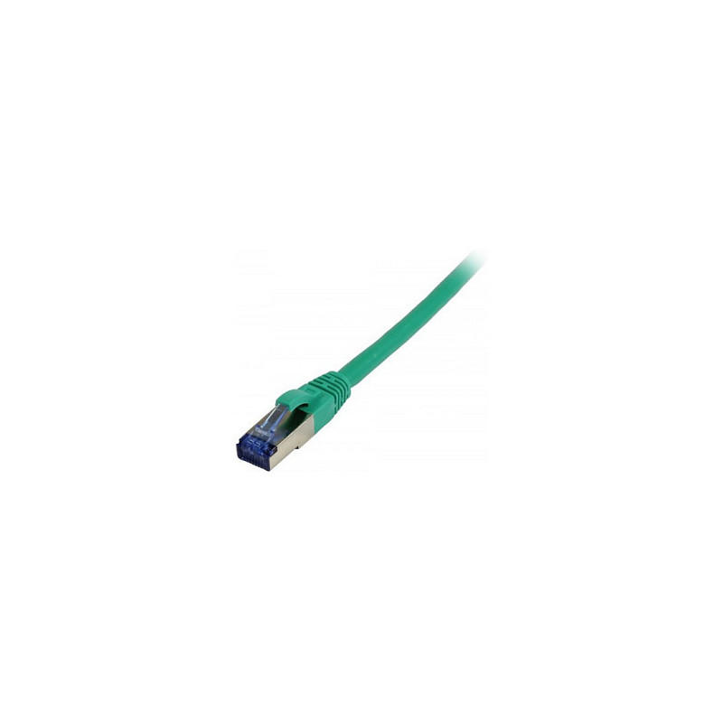 „Synergy21“ jungiamasis kabelis RJ45, CAT6A 500Mhz, 0,25 m, žalias, S-STP(S / FTP), TPE / LSZH(Superflex), AWG26,