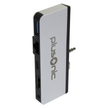 „Z Plusonic“ prijungimo adapteris / šakotuvas, skirtas „Microsoft Surface Go“, 5 viename: USB 3.0 / RJ45 gigabito eterne „Z Plusonic“ prijungimo adapteris / šakotuvas, skirtas „Microsoft Surface Go“, 5 viename: USB 3.0 / RJ45 gigabito eterne