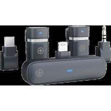 „Plusonic“ belaidžio mikrofono rinkinys PS-TDS9 su USB C tipo / „Lightning“ / 3,5 mm lizdu, „WiFi-Micro“ / *ALLTRAVEL* „Plusonic“ belaidžio mikrofono rinkinys PS-TDS9 su USB C tipo / „Lightning“ / 3,5 mm lizdu, „WiFi-Micro“ / *ALLTRAVEL*
