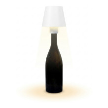 Synergy 21 LED table lamp, rechargeable battery for bottles, outdoor IP54, dimmable with touch switch, white