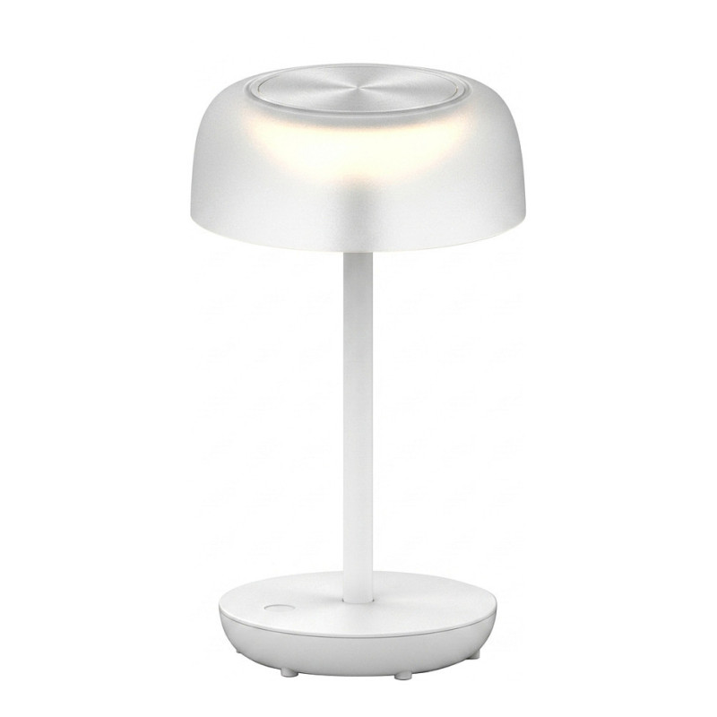 Synergy 21 LED table lamp, solar/battery powered, outdoor IP54 rated, dimmable with touch switch, transparent white