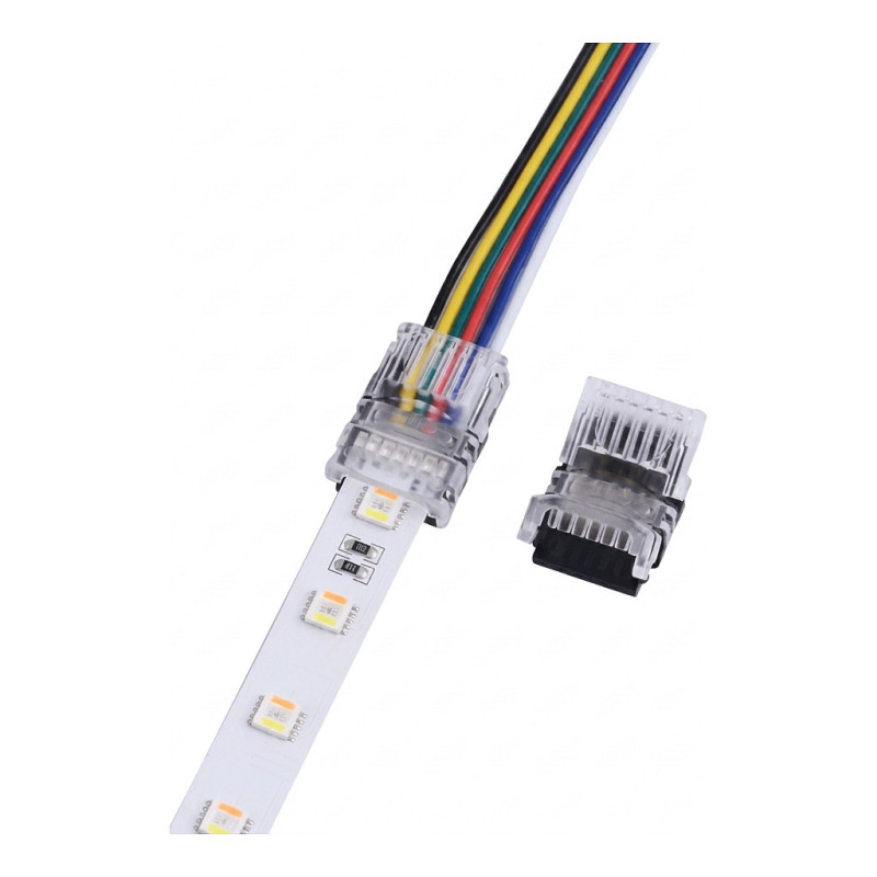 Synergy 21 LED FLEX Strip comp. Easy Connect Strip to Wire 12mm RGB-CCT (RGB-WW)
