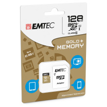 „Emtec“ „microSD“ 10 klasės „Gold+“ 128 GB „Emtec“ „microSD“ 10 klasės „Gold+“ 128 GB