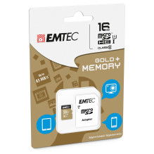 Emtec microSD Class10 Gold+ 16GB Emtec microSD Class10 Gold+ 16GB