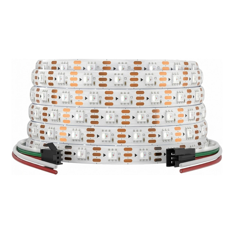 „Synergy 21“ LED juostelė, 5050 RGB pikselių, 60 pikselių, DC5V, WS2813B, IP20
