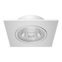 Synergy 21 LED recessed ceiling spotlight Helios white, square + swivel, neutral white