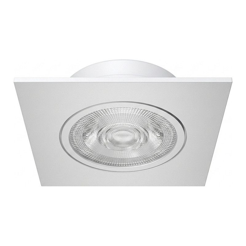 Synergy 21 LED recessed ceiling spotlight Helios white, square + swivel, neutral white