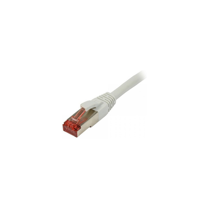 Synergy21 patch cable RJ45, CAT6 250Mhz, 15m gray, S-STP(S / FTP), TPE / LSZH(Superflex)