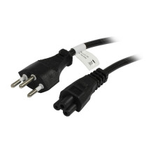 „Synergy21“ maitinimo laidas 230 V Šveicarija (kištukas) J12 / IEC C5 (lizdas), 1,8 m, juodas