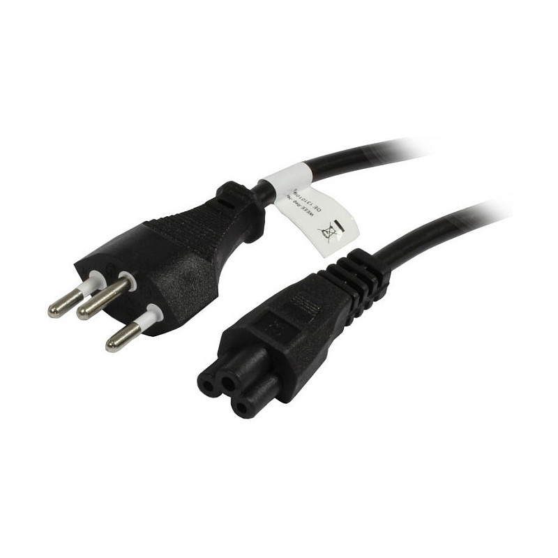 „Synergy21“ maitinimo laidas 230 V Šveicarija (kištukas) J12 / IEC C5 (lizdas), 1,8 m, juodas