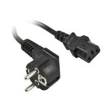 „Synergy21“ maitinimo laidas 230V „Schuko CEE7“ (kištukas) - IEC-C13 (lizdas), 0,5 m, juodas