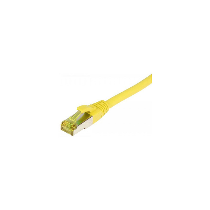 „Synergy21“ jungiamasis kabelis RJ45, CAT6A 500Mhz, 5 m, geltonas, S-STP(S / FTP), TPE / LSZH(Ultraflex), AWG26, su CAT7