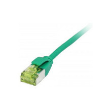 Synergy21 patch cable RJ45, CAT6A 500MHz, 0.25m, green, U/FTP, slimline round d 3.8mm, TPE/LSZH (Superflex), AWG32, with