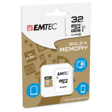 Emtec microSD Class10 Gold+ 32GB