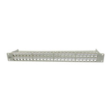 Synergy21 Keystone, module carrier, 19" patch panel for 48xTP modules, 1U (95mm thick), light grey