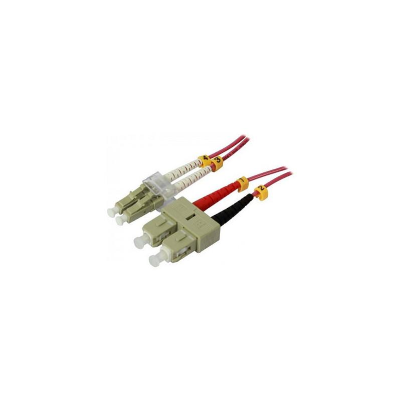 „Synergy21“ šviesolaidinio kabelio 2 skaidulų rinkinys. 3 m LC-SC, 50 / 125 µm, OM4, AD 2 mm.