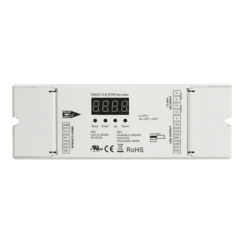 „Synergy 21“ LED valdiklis DMX 512 4*5A 16bit