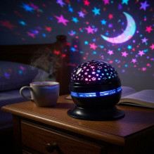 iLike RGB Crystal Ball Light, 180° Rotating Party Projector with Remote Black iLike RGB Crystal Ball Light, 180° Rotating Party Projector with Remote Black