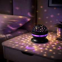 iLike RGB Crystal Ball Light, 180° Rotating Party Projector with Remote Black iLike RGB Crystal Ball Light, 180° Rotating Party Projector with Remote Black
