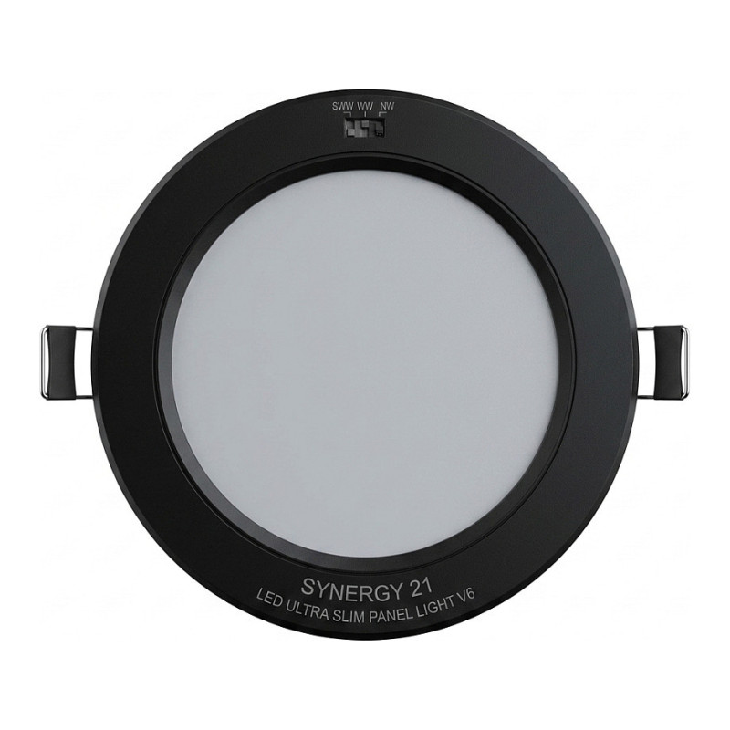 Synergy 21 LED Ultra Slim LED Panel Light V6 6W SWW / WW / NW (3CCT) Black 24V