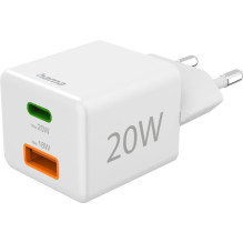 Hama Charger USB-C+USB-A Charger 20W White