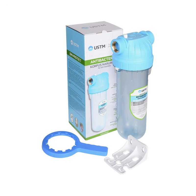 Vandens filtro korpusas USTM EMI antibakterinis, 10 3 / 4"