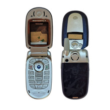Motorola V500 V525 V550 Full Housing Original New Silver Blue
