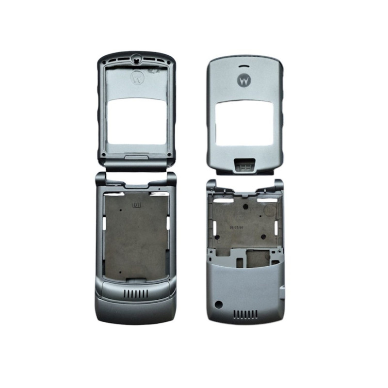 Motorola V3 Original Housing 6 Parts New Silver
