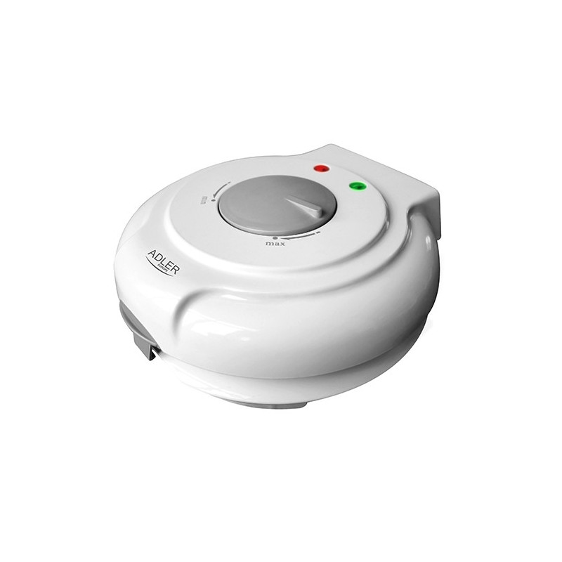 Adler Waffle maker AD 3038 White 1500 W Round Number of waffles 1