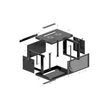 LANBERG WALL-MOUNTED INSTALLATION RACK CABINET 19" 4U 600X600 BLACK, PERFORATED DOOR (FLAT PACK) LANBERG WALL-MOUNTED INSTALLATION RACK CABINET 19" 4U 600X600 BLACK, PERFORATED DOOR (FLAT PACK)