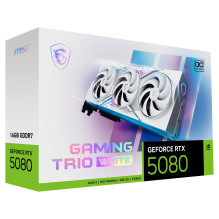 MSI GAMING GEFORCE RTX 5080 16G TRIO OC WHITE graphics card MSI GAMING GEFORCE RTX 5080 16G TRIO OC WHITE graphics card