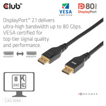 CLUB3D CAC-1094 DisplayPort cable