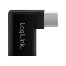 Logilink Adapter USB 3.2 Gen1 Type-C,C / M zu USB-A / F,90°,schw Logilink Adapter USB 3.2 Gen1 Type-C,C / M zu USB-A / F,90°,schw