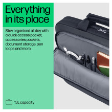 HP Everyday 16 Odyssey pilkas nešiojamojo kompiuterio krepšys HP Everyday 16 Odyssey pilkas nešiojamojo kompiuterio krepšys