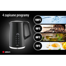 ELDOM JETTY CORDLESS KETTLE WITH TEMPERATURE CONTROL ELDOM JETTY CORDLESS KETTLE WITH TEMPERATURE CONTROL