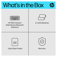 HP 350 BLK Compact Multi-Device keyboard HP 350 BLK Compact Multi-Device keyboard