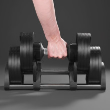 REBEL ACTIVE Cast iron automatic dumbbell 36kg, 2kg increments REBEL ACTIVE Cast iron automatic dumbbell 36kg, 2kg increments