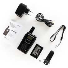 Dynascan 3A 446MHz Portable PMR Radio Station, 0.5W, 16CH, VOX, Black