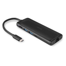 Nešiojamojo Kompiuterio Dokavimo Stotis - LINDY DST-Mini, USB-C Nešiojamojo Kompiuterio Mini Dokavimo Stotis, 4K Palaiky