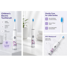 iLike Kids W3 Electric Toothbrush (Battery-Powered) +3 attachments White