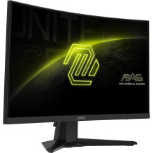 LCD monitorius, MSI, MAG244C, 23,6 colio, žaidimų / išlenktas / berėmės, matinis, VA panelė, 1920x1080, 16:9, 180Hz, 1 m