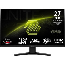 LCD monitorius, MSI, MAG274CXF, 27", žaidimų / išlenktas, pakreipiamas, matinis, VA panelė, 1920x1080, 16:9, 280 Hz